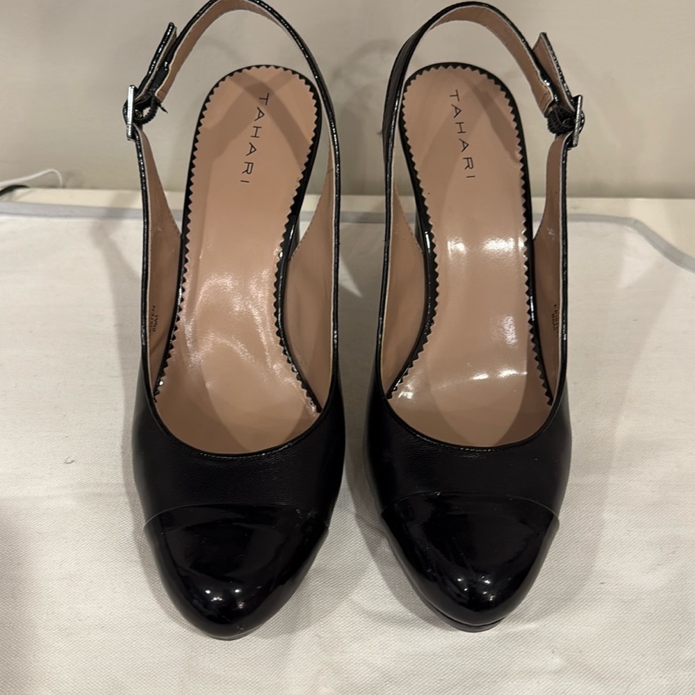 Tahari leather “Kristen” heels